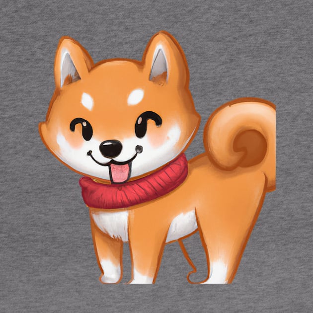 Cute Shiba Inu Drawing by Play Zoo